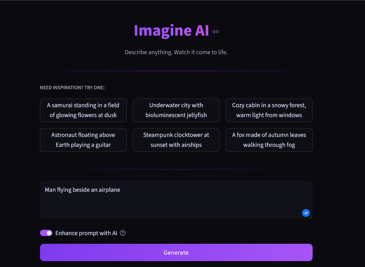 Text to Image Llama project preview